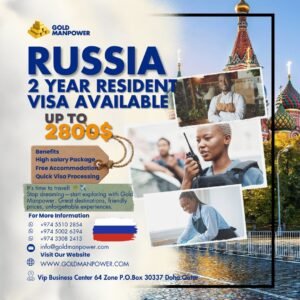 RUSSIA 2 YEAR RESIDENT VISA AVILABLE